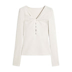 someonesometimes_Soft_Stretch_V-neck_Cutout_Slim_Fit_Knit_For_Women_Apricot_Long_Sleeve_T-Shirts_MISSTT