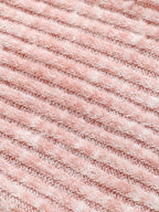 someonesometimes Soft V-neck Viscose Pullover Three Quarter Sleeve Office Women Dusty Pink Top