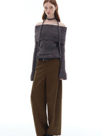 someonesometimes Soft Wool Blend Loose Sweet Princess Pullover Boat Neck Women Sweaters