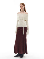 someonesometimes Soft Wool Blend Loose Sweet Princess Pullover Boat Neck Women Sweaters