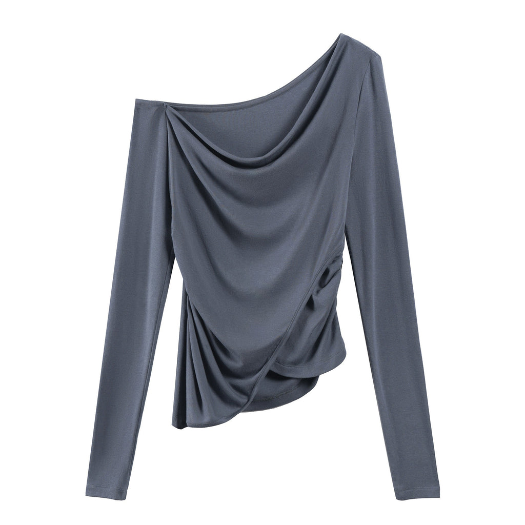 someonesometimes_Viscose_Blend_Slim_Long_Sleeve_Round_Neck_Women_Mist_Blue_Off_Shoulder_Crop_Tops_MISSTT