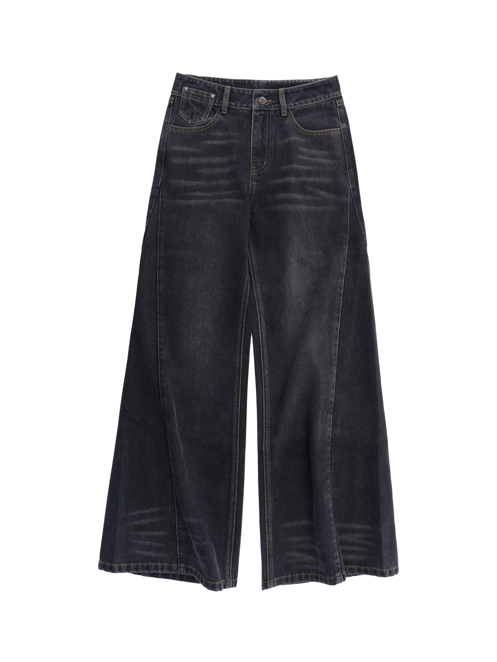 someonesometimes_Washed_High_Waist_Slim_Retro_Button_Fly_Womens_Dark_Gray_Jeans_MISSTT