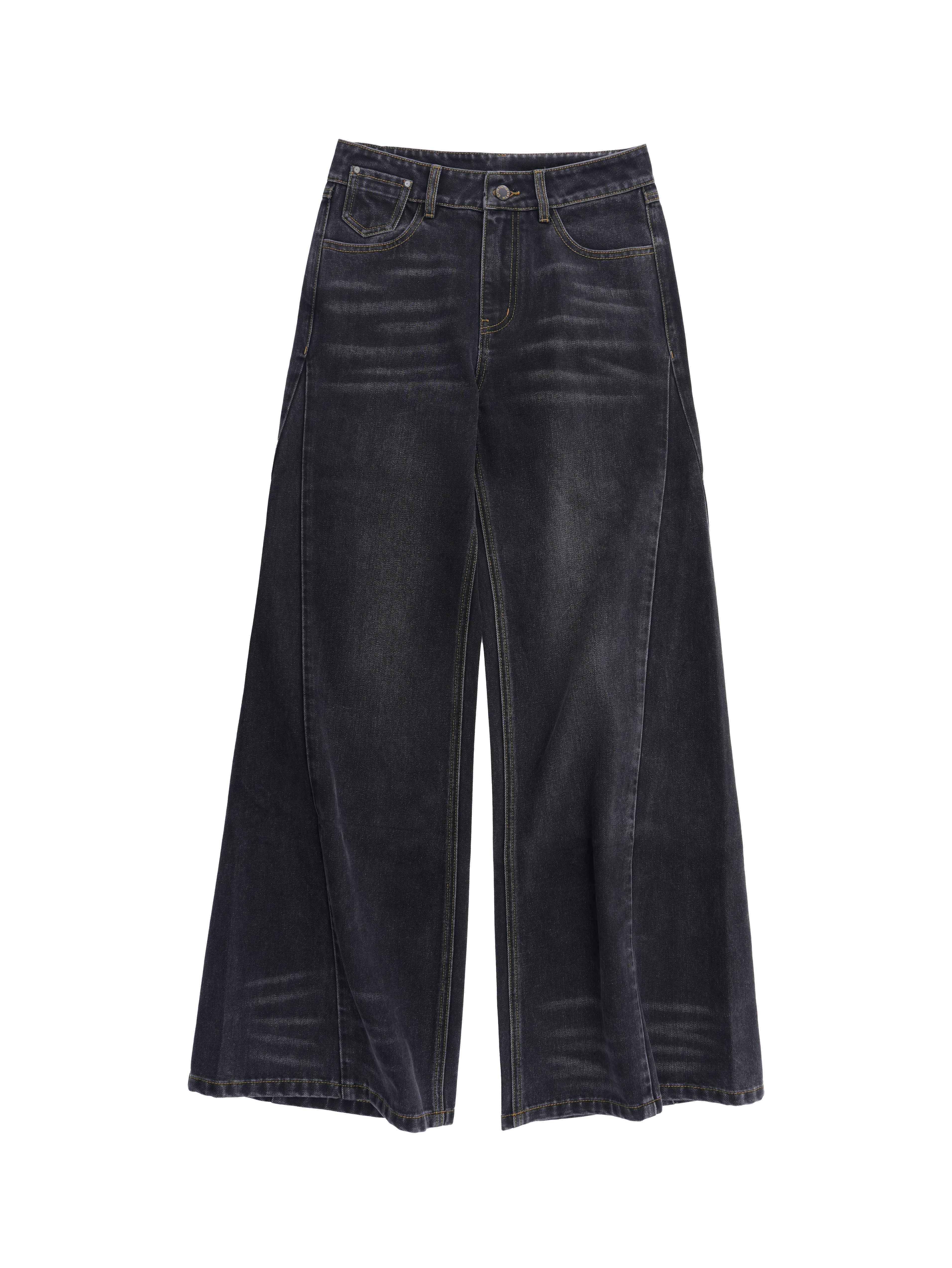 someonesometimes_Washed_High_Waist_Slim_Retro_Button_Fly_Womens_Dark_Gray_Jeans_MISSTT