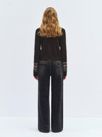 someonesometimes Washed High Waist Slim Retro Button Fly Womens Dark Gray Jeans