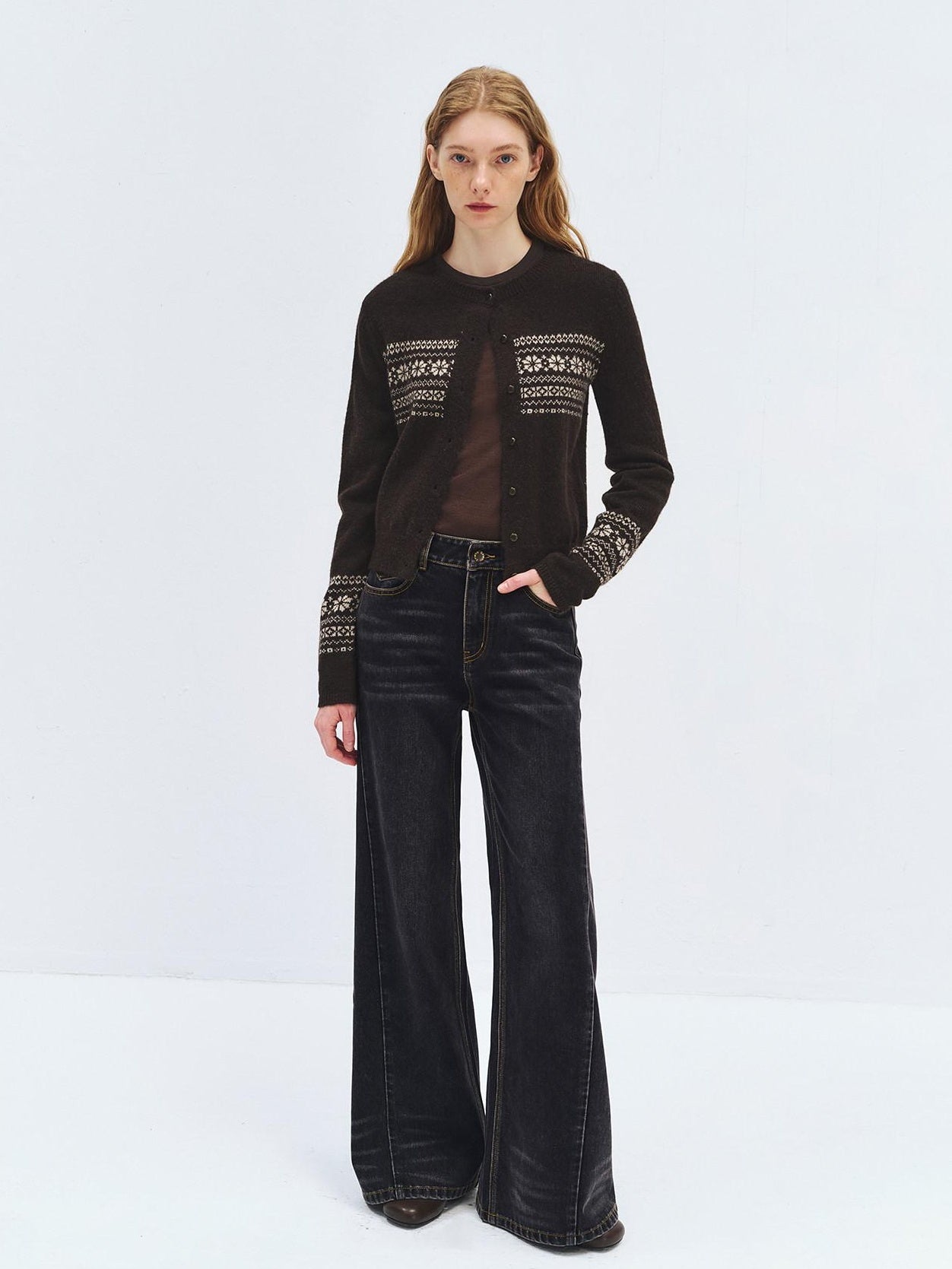 someonesometimes Washed High Waist Slim Retro Button Fly Womens Dark Gray Jeans