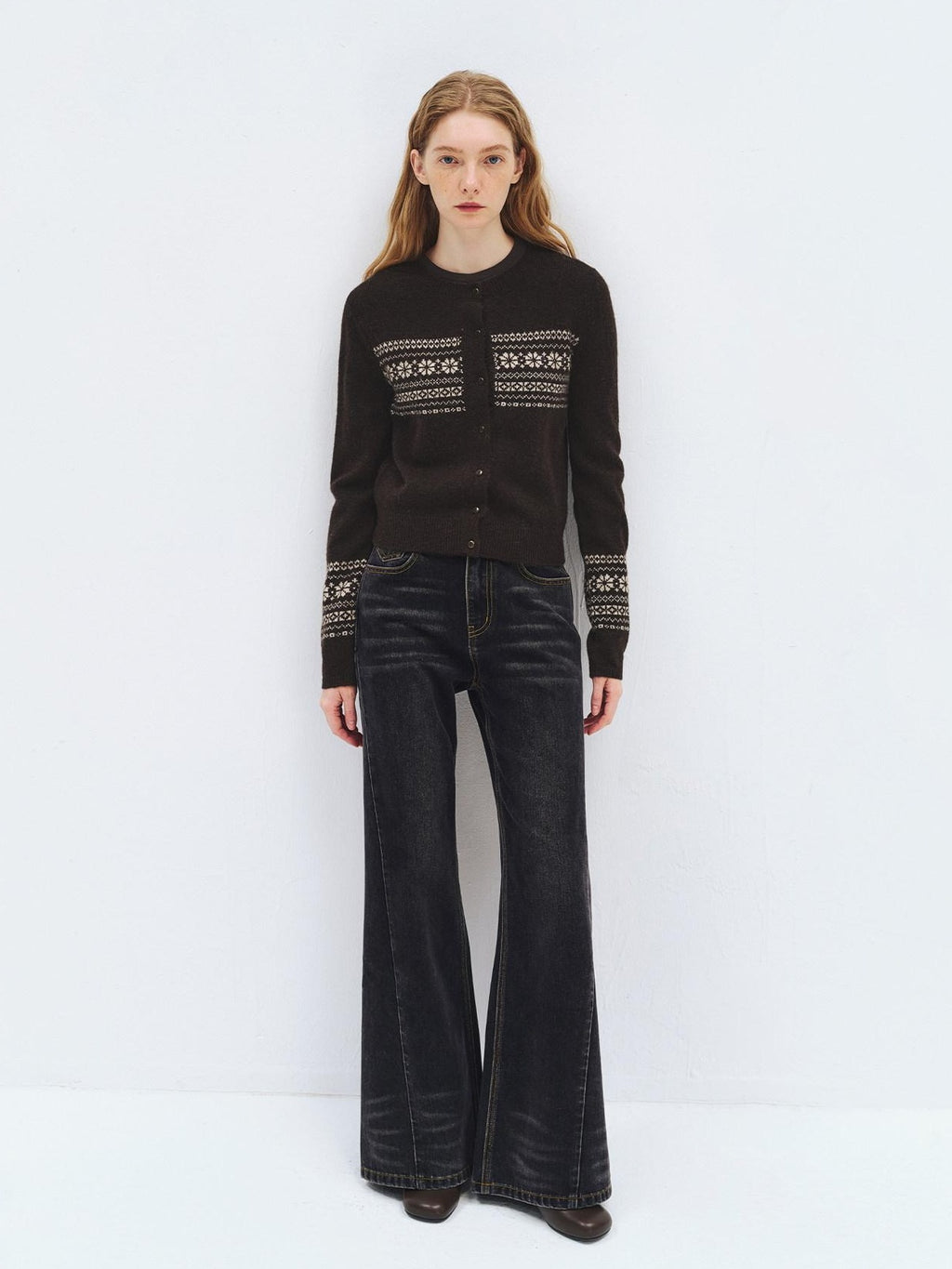 someonesometimes Washed High Waist Slim Retro Button Fly Womens Dark Gray Jeans