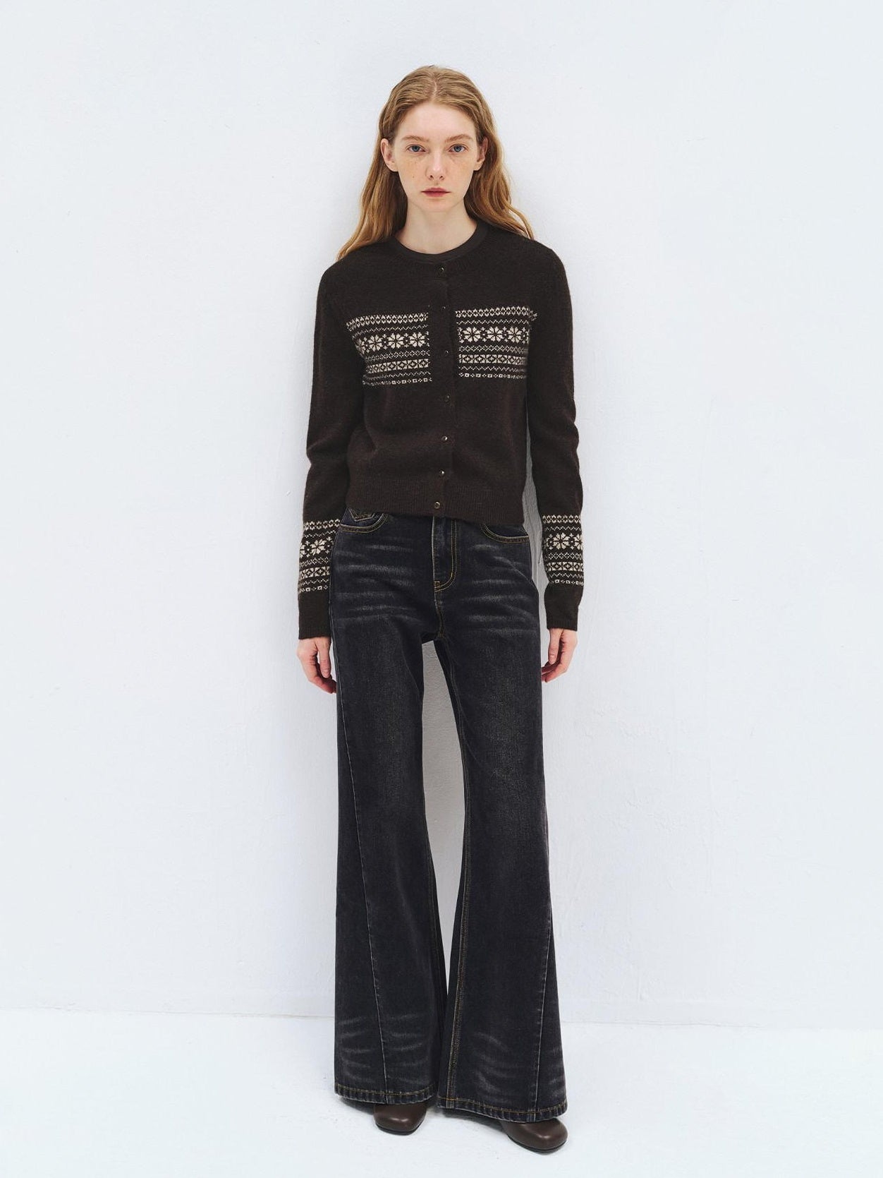 someonesometimes Washed High Waist Slim Retro Button Fly Womens Dark Gray Jeans