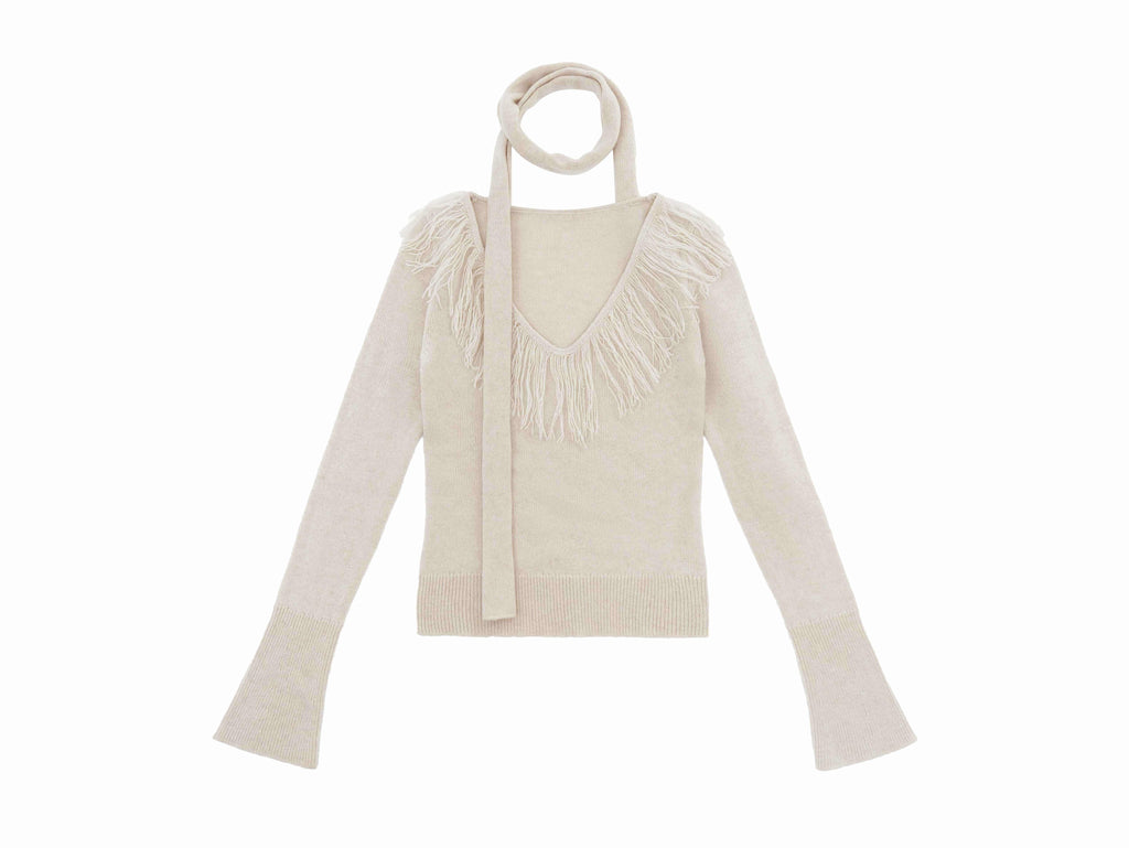 someonesometimes_Wool_Blend_Knit_V-neck_Bell_Sleeve_Slim_Fit_Women_Beige_Long_Sleeve_T-Shirts_MISSTT