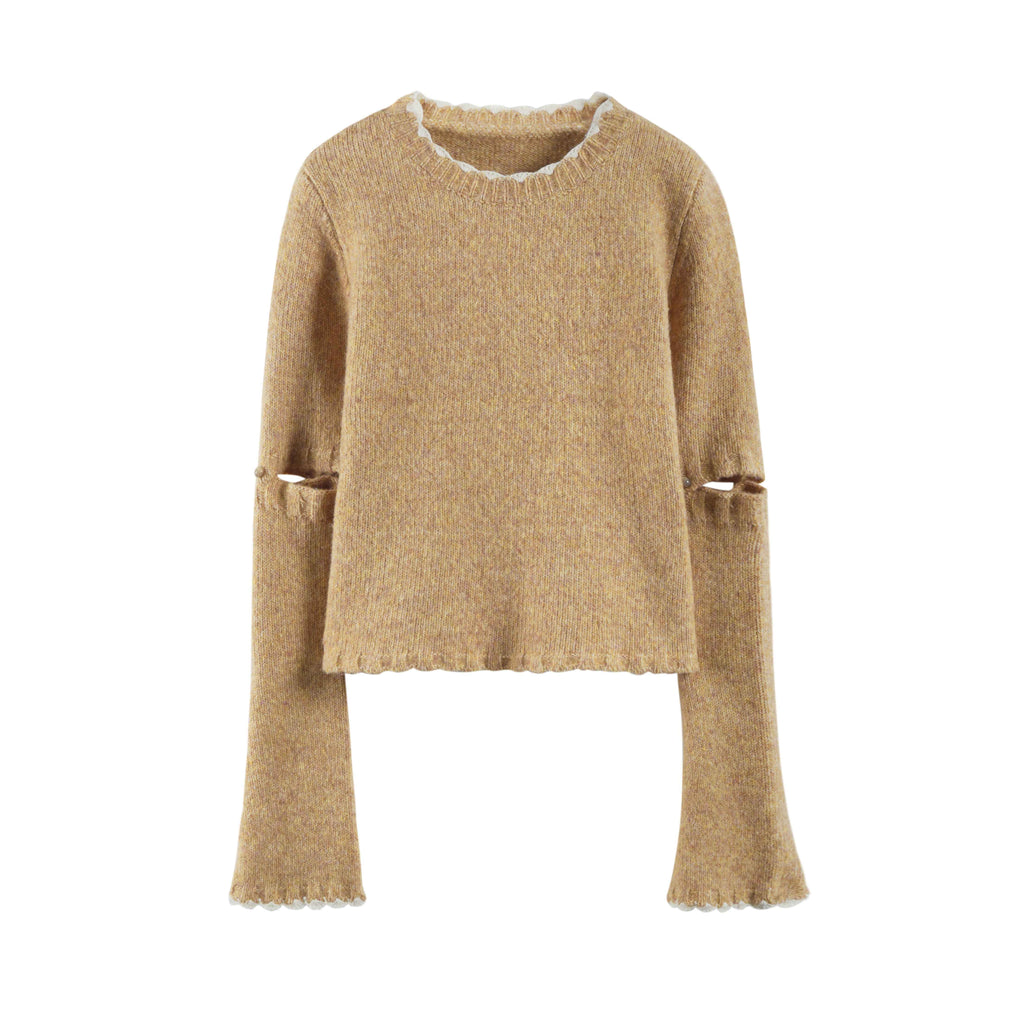 someonesometimes_Wool_Cotton_Blend_Office_Straight_Fit_Round_Neck_Heather_Honey_Orange_Sweaters_MISSTT