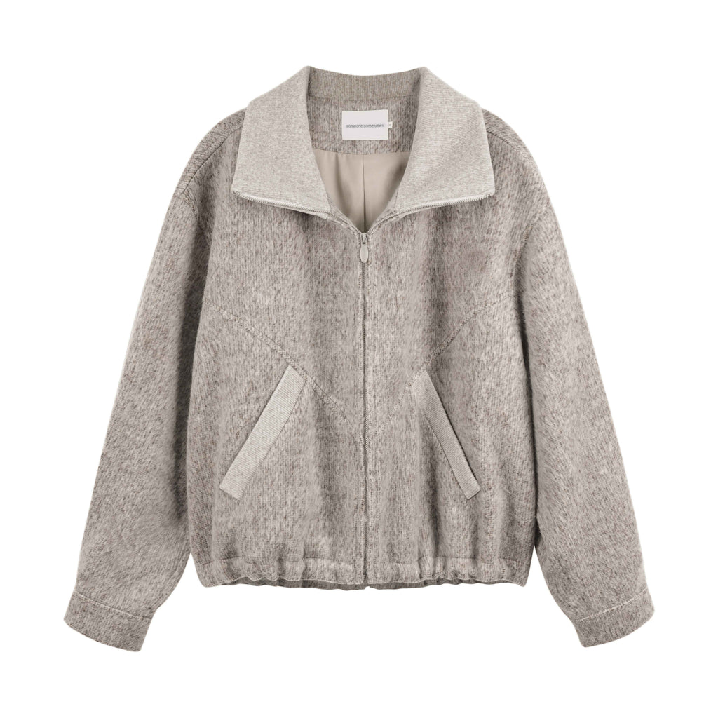 someonesometimes_Zip_Front_Stand_Collar_Slim_Fit_Women_Wool_Blend_Long_Sleeve_Cropped_Jackets_MISSTT