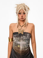 sugartiger Caramel Leopard Bohemian Vintage Ethnic Shimmering Beaded Women's Gold Necklaces