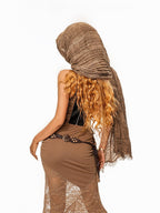 sugartiger Caramel Leopard Braided Rope Vintage Western Y2k Women's Lace Belts