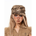 sugartiger_Caramel_Leopard_Distressed_Newsboy_Round_Top_Flat_Brim_Women's_Berets_1035129039736_MISSTT