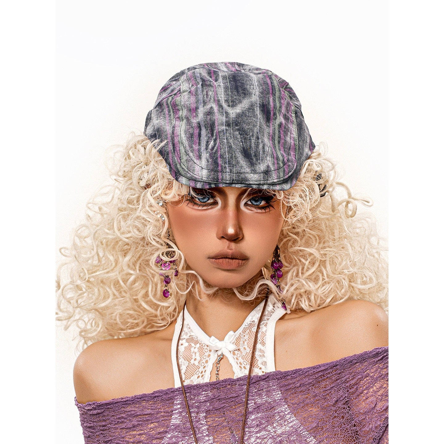 sugartiger_Caramel_Leopard_Distressed_Tie_Dye_Striped_Duckbill_Painter_Women's_Berets_1037657308136_MISSTT