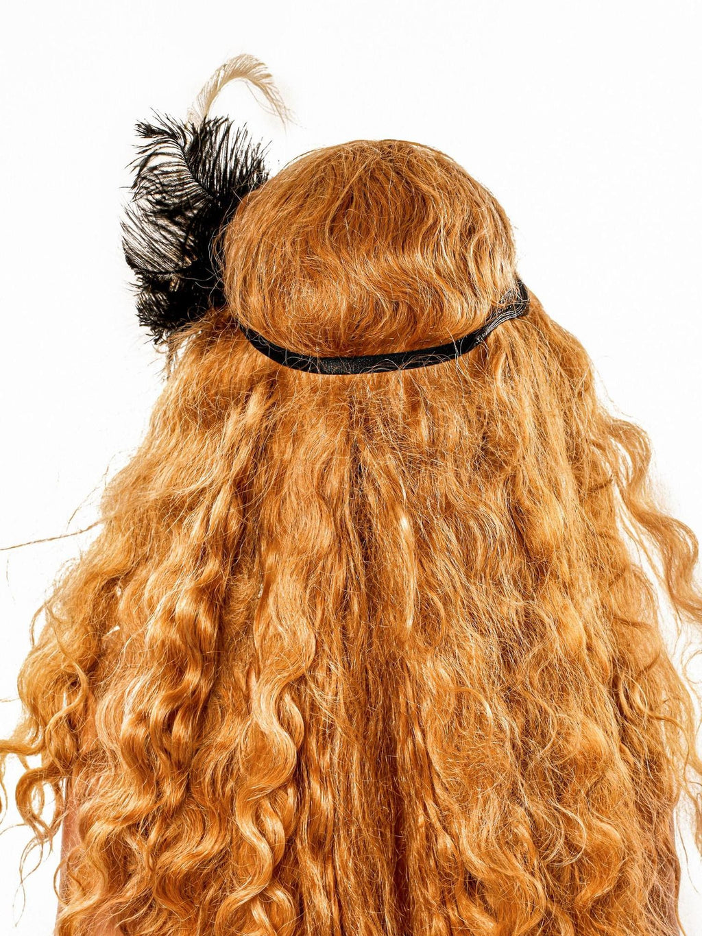 sugartiger Caramel Leopard Ethnic Peacock Feather Women's Feather Headdresses