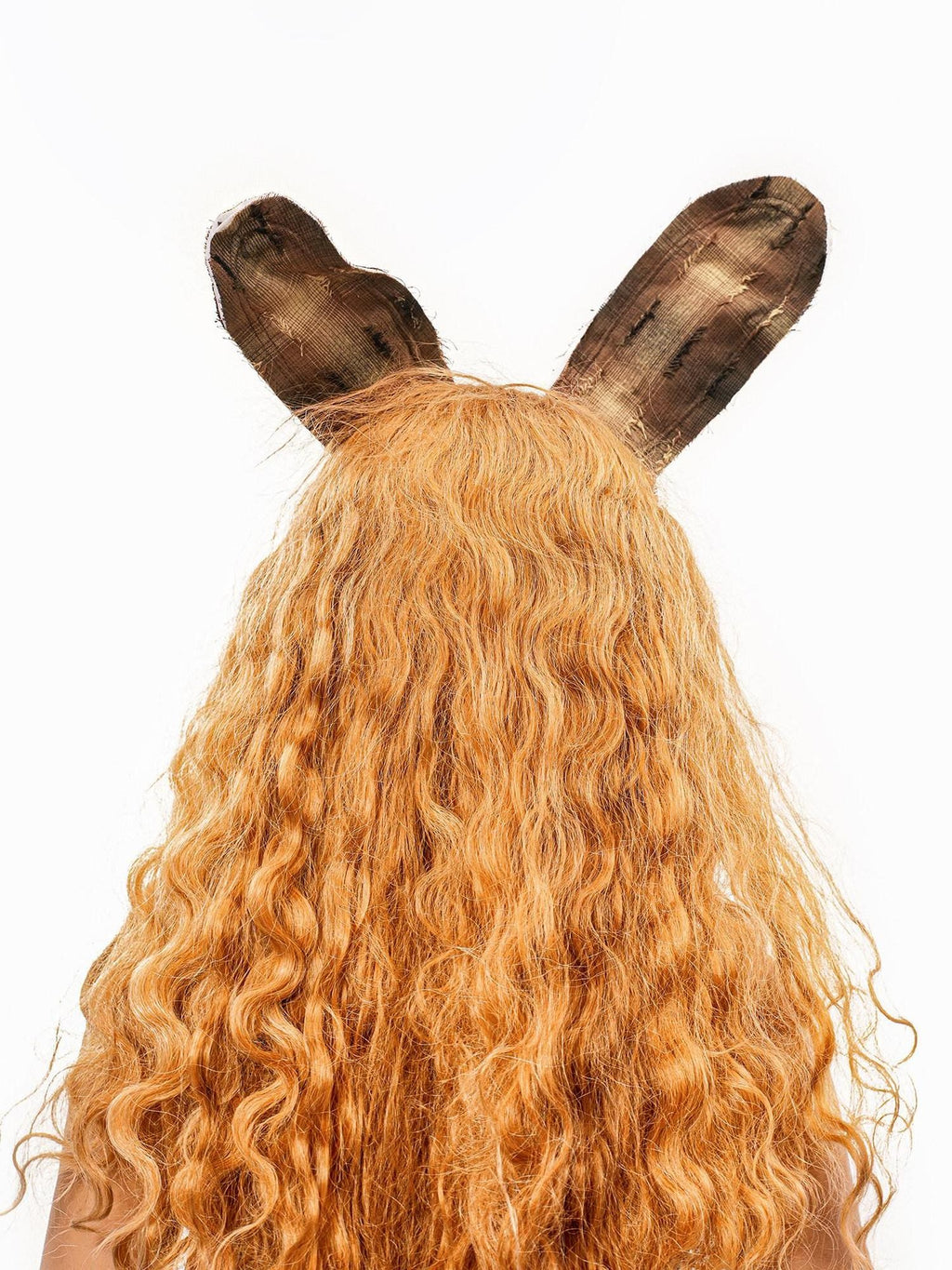 sugartiger Caramel Leopard Handmade Bunny Ears Vintage Shapeable Y2k Women's Headdresses