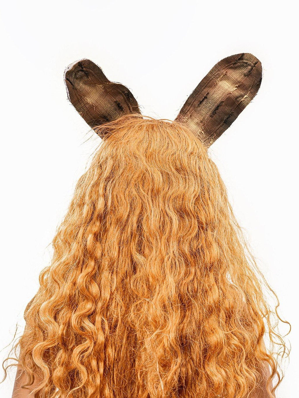 sugartiger Caramel Leopard Handmade Bunny Ears Vintage Shapeable Y2k Women's Headdresses