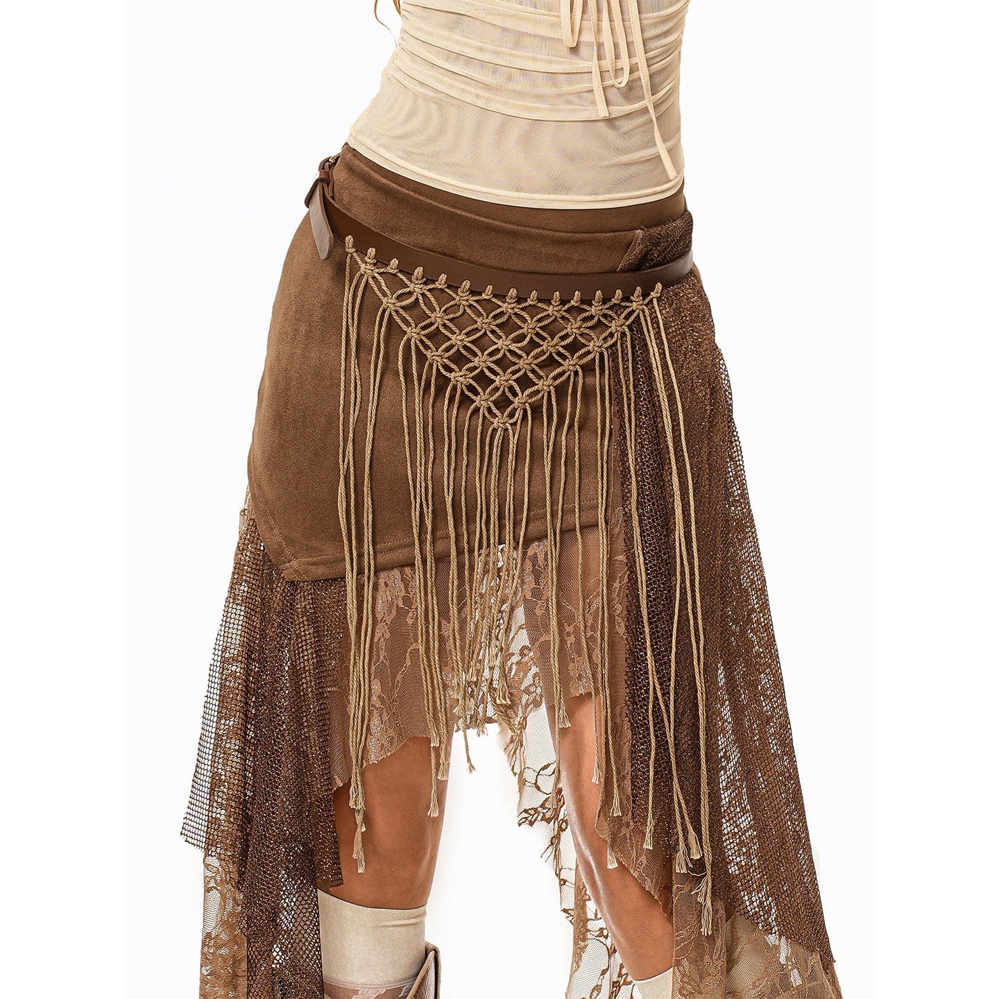 sugartiger_Caramel_Leopard_Irregular_Mesh_Cutout_Tassel_Knit_Splice_Women's_Leather_Belts_1061603157545_MISSTT