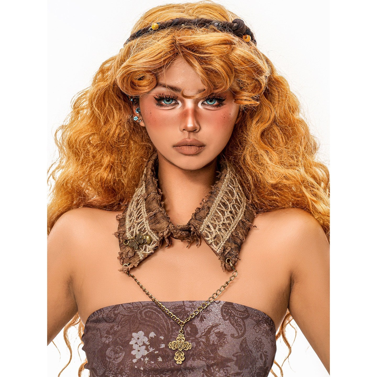 sugartiger_Caramel_Leopard_Knitted_Ethnic_Aged_Bark_Texture_Women's_Copper_Necklaces_1052712890582_MISSTT