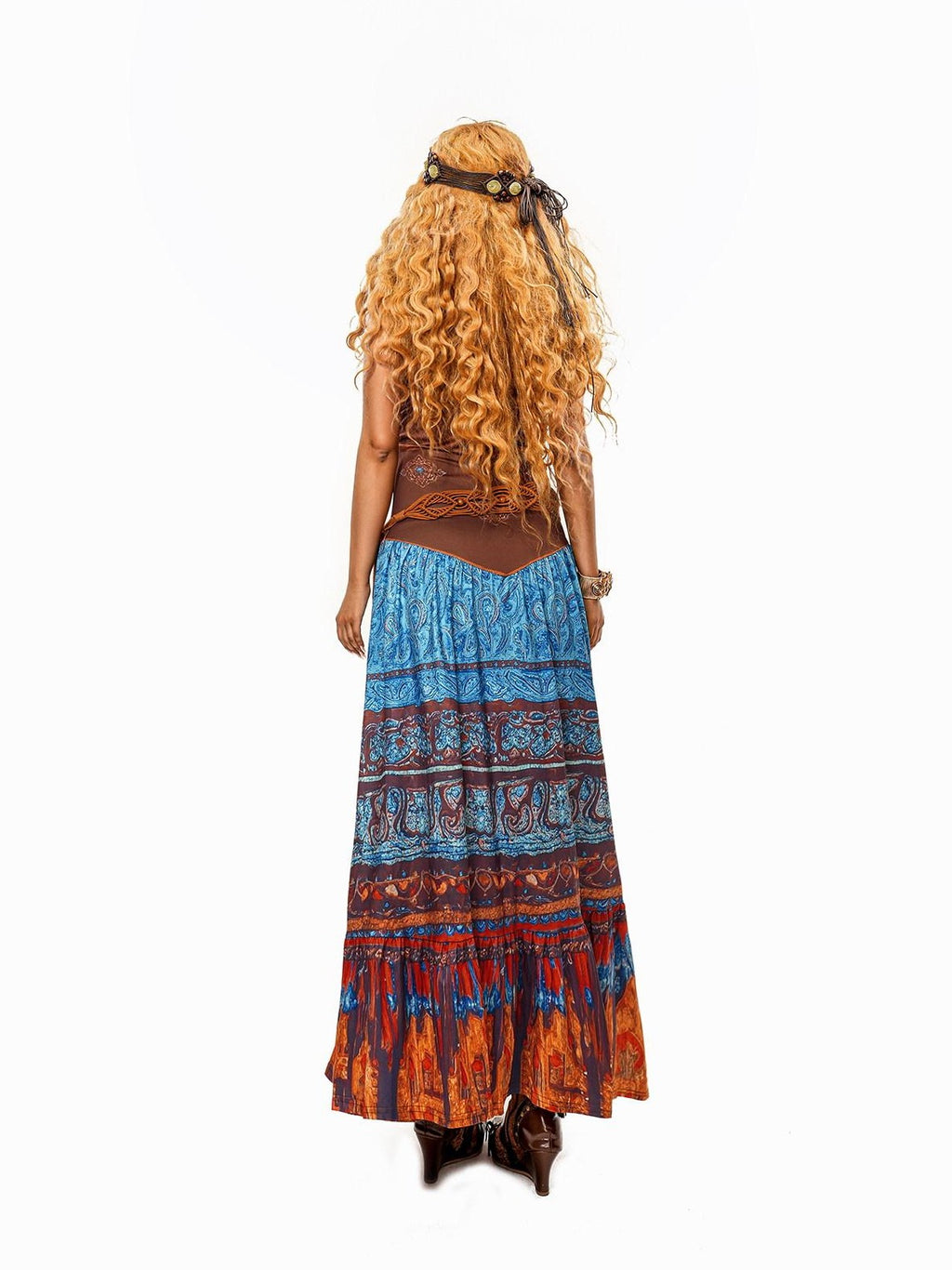 sugartiger Caramel Leopard Northwest Ethnic Handmade Crochet Woven Vintage Women's Belts