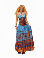 sugartiger Caramel Leopard Northwest Ethnic Handmade Crochet Woven Vintage Women's Belts