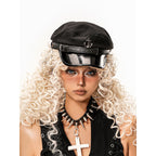 sugartiger_Caramel_Leopard_Octagonal_Flat_Top_Brim_Splice_Women's_Pu_Leather_Berets_1034073263385_MISSTT