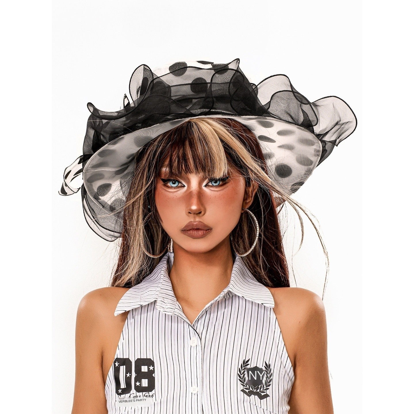 sugartiger_Caramel_Leopard_Polka_Dot_Lace_Mesh_Ruffle_Wide_Brim_Women's_Mesh_Sun_Hats_1062776751515_MISSTT