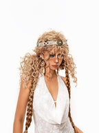 sugartiger Caramel Leopard Print Handwoven Bohemian Ethnic Women's Headdresses