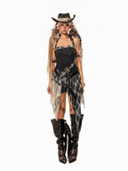 sugartiger Caramel Leopard Punk Studded Rhinestone Cross Vintage Women's Belts