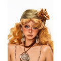 sugartiger_Caramel_Leopard_Ruched_Foil_Stamped_3d_Floral_Women's_Lurex_Hair_Accessories_1046424850097_MISSTT