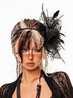 sugartiger Caramel Leopard Vintage Gothic Handmade Women's Feather Headdresses