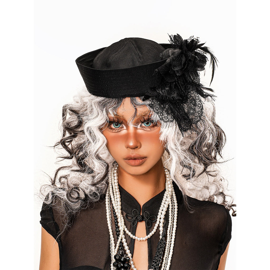 sugartiger_Caramel_Leopard_Vintage_Hepburn_Women's_Lace_Mesh_Spliced_Round_Top_Headdresses_1044152562461_MISSTT