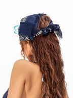 sugartiger Caramel Leopard Vintage Paisley Floral Print Korean Style Women's Headdresses