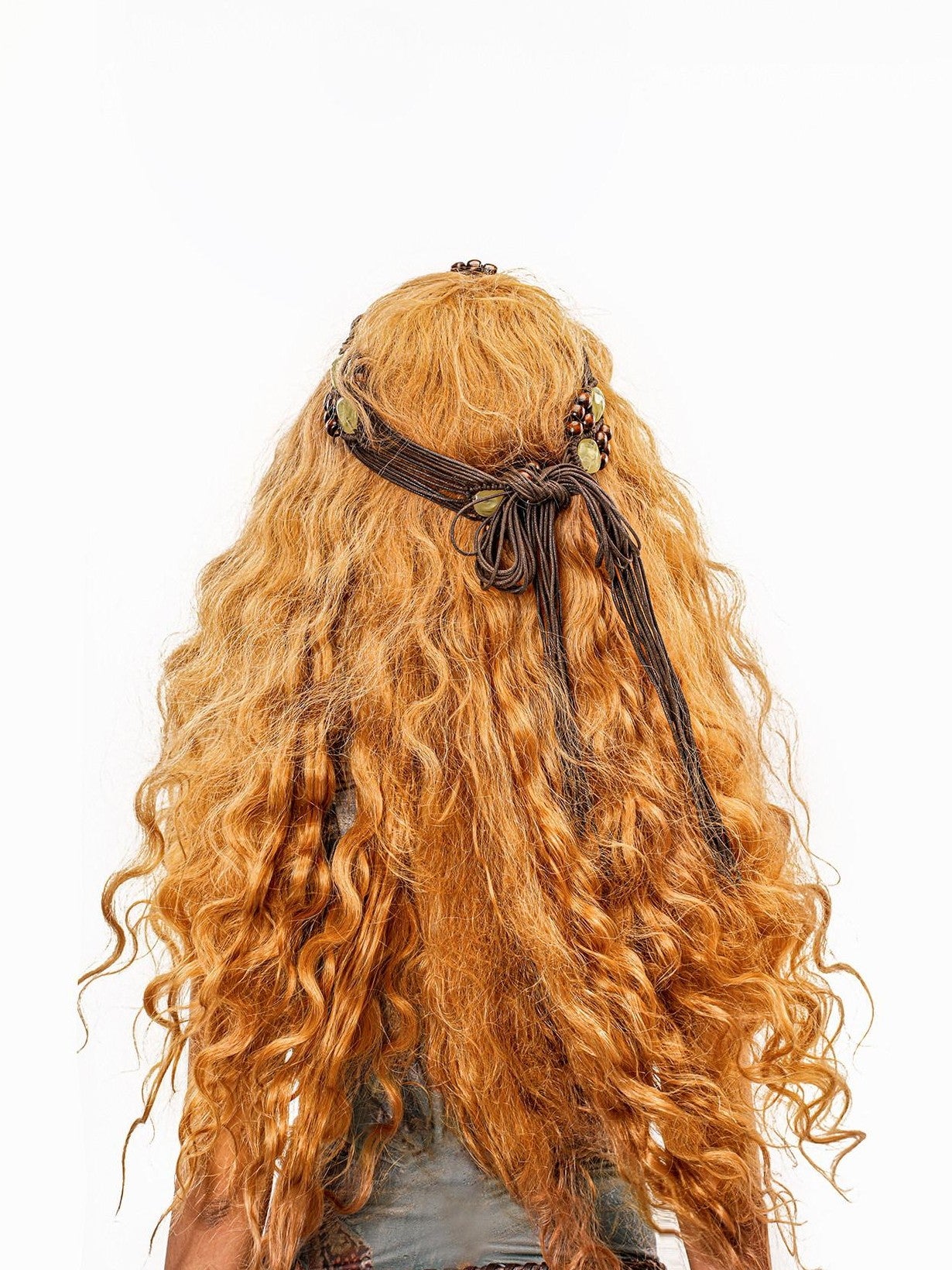 sugartiger Caramel Leopard Vintage Rattan Braided Women's Coconut Shell Layered Pendants