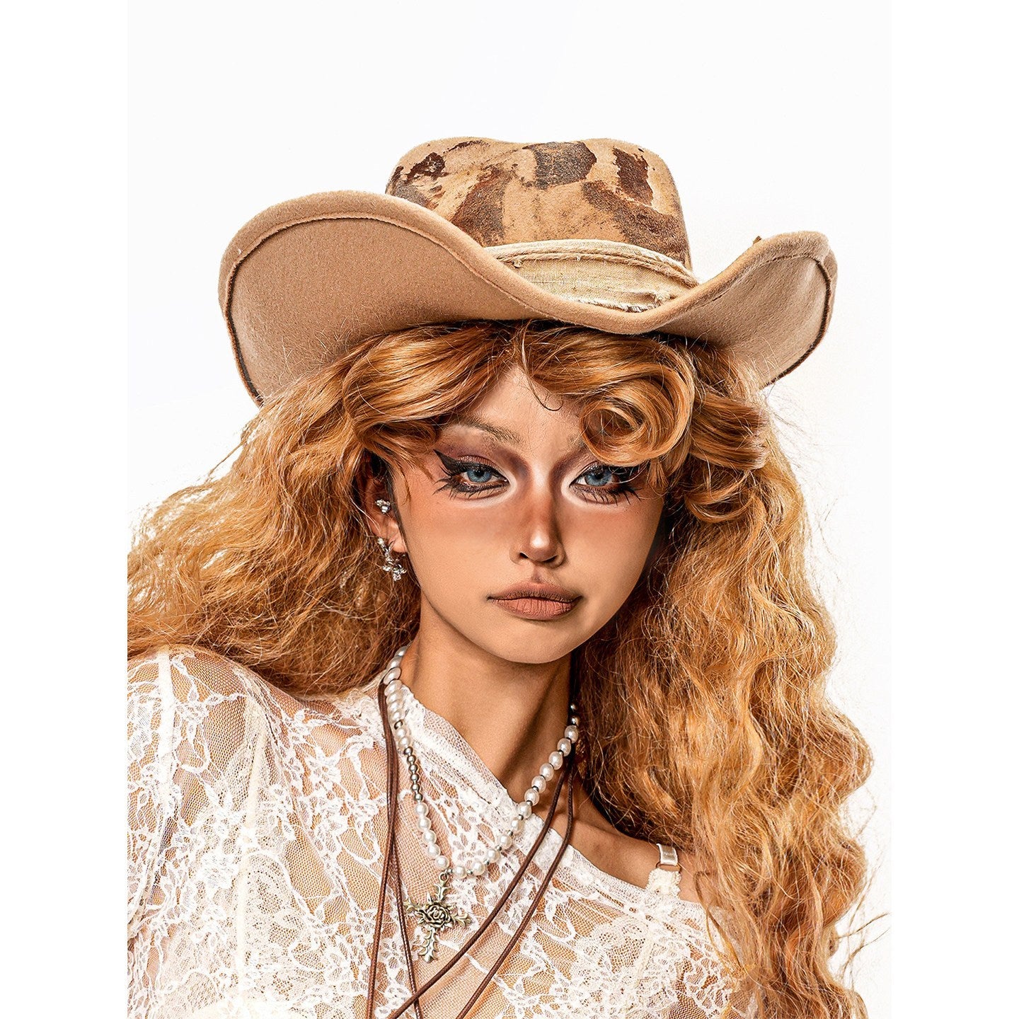 sugartiger_Caramel_Leopard_Wide_Brim_Upturned_Vintage_Western_Women's_Cowboy_Hats_1035349514606_MISSTT