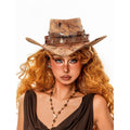 sugartiger_Distressed_Caramel_Leopard_Print_Wide_Brim_Flat_Top_Women's_Cowboy_Hats_1062777987268_MISSTT