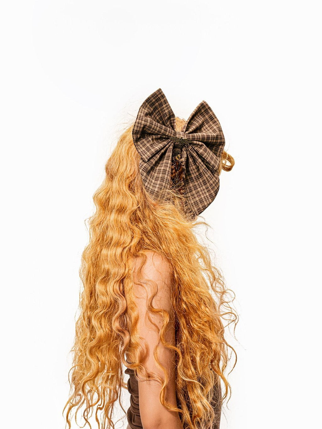 sugartiger Original Handmade Vintage Plaid Bow Slimming Headband Style Women's Headdresses