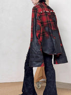 triSEGG Butterfly Print Distressed Slim Fit Women's Denim Flare Jeans