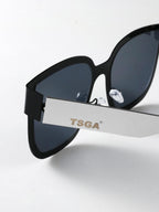 triSEGG Futuristic Metal Square Resin Women's Sunglasses