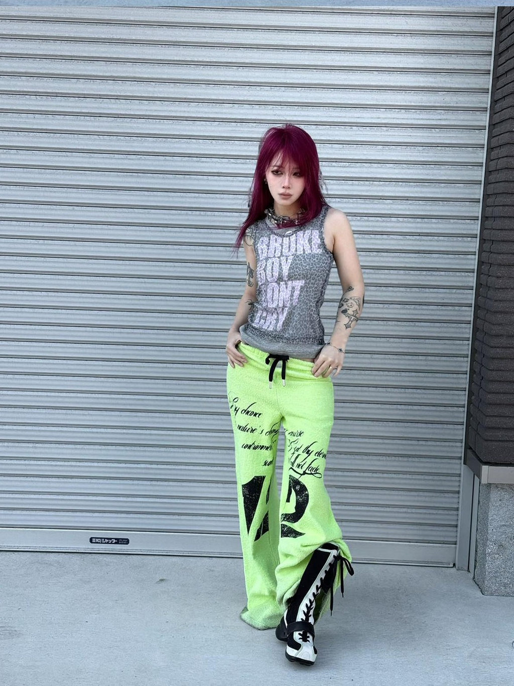 triSEGG Printed Drawstring Straight Leg Cotton Women's Sweatpants
