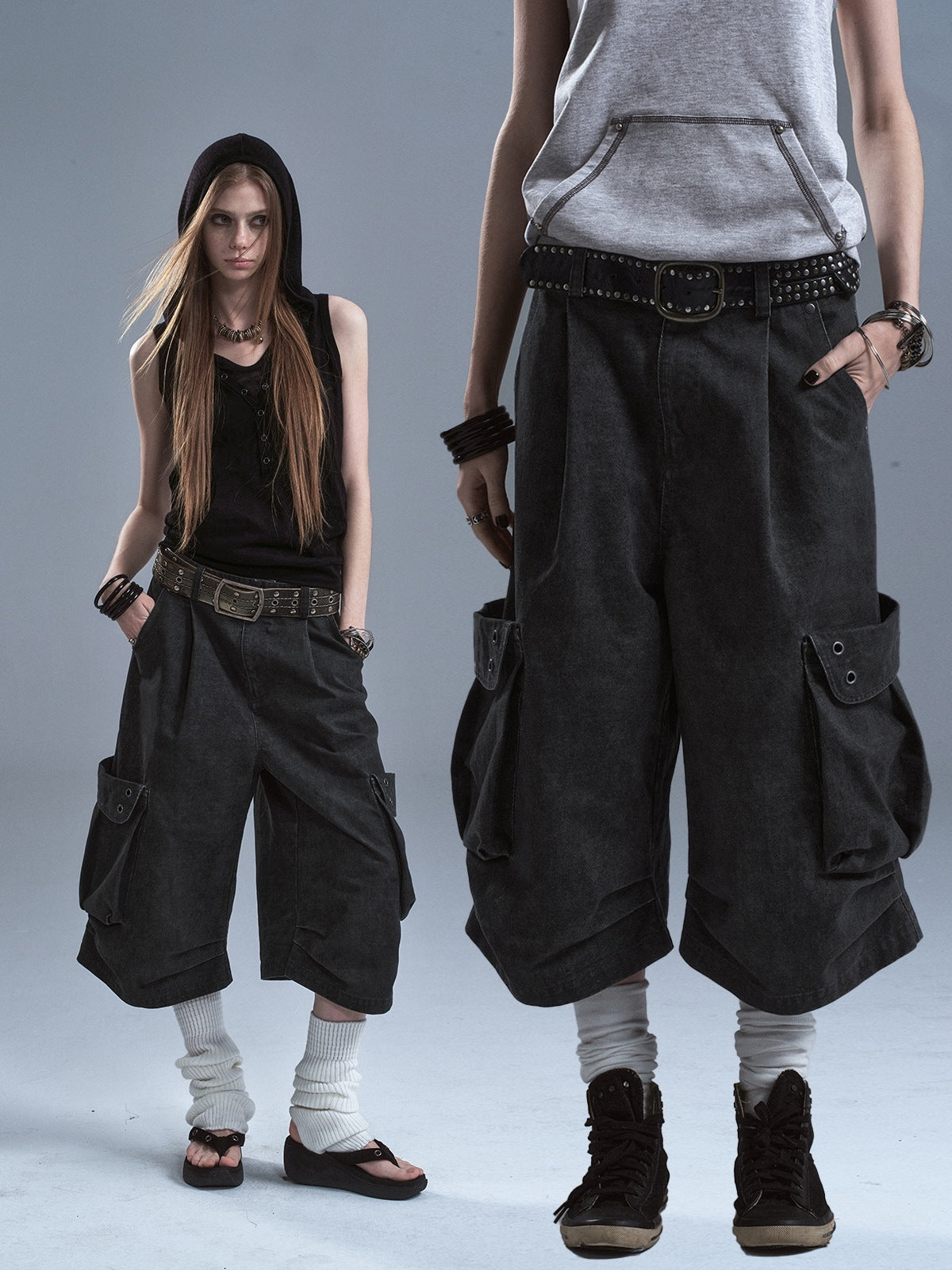 wear_And_tear_Distressed_Metal_Rivet_3d_Pocket_Pleated_Women's_Cotton_Wide-leg_Pants_1046367679162_MISSTT