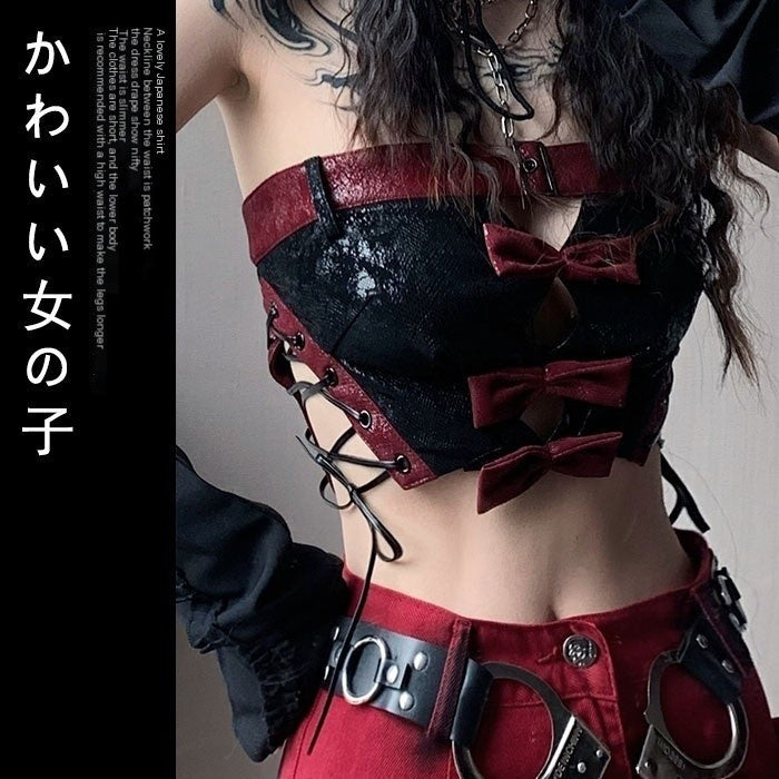 wsw_Faux_Leather_Moto_Biker_Short_Crop_Women's_Polyester_Tube_Tops_677208467326_MISSTT
